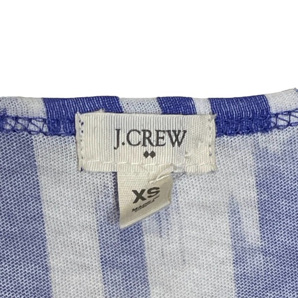 J. Crew Tank Top Size XS Purple White‎ Pattern With Sequin Womens 100% Cotton - Picture 7 of 8